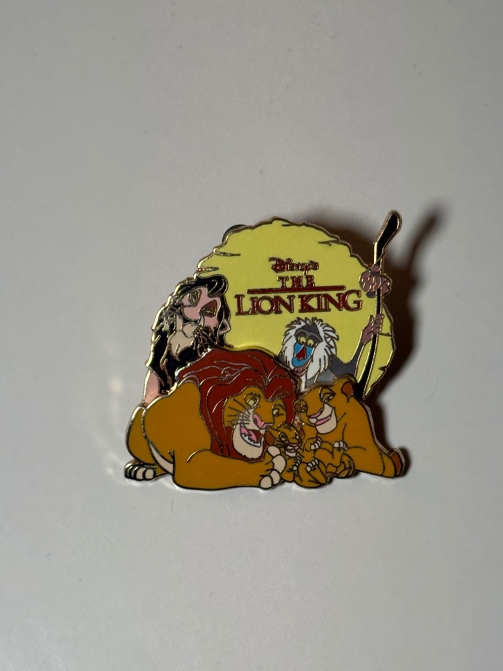 Disney The Lion King Trading Pin 2008 Simba Rafiki Scar Family Scene